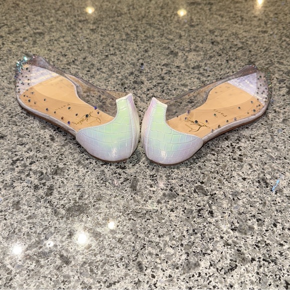 Christian Louboutin Degrastrass 100 PVC White/Multi - Picture 13 of 16